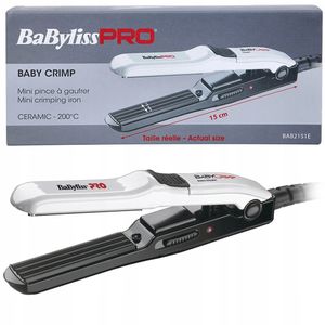 BaByliss Pro BaByCrimp, Kreppeisen, Glätteisen, Mini-Haarprägeglätter