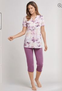 Schiesser Damen Pyjama Schlafanzug  Gr. 48