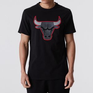 New Era NBA Shirt - OUTLINE Chicago Bulls schwarz - S