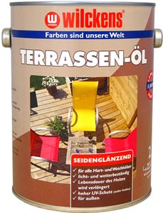 Wilckens 2,5l Terassen Öl Bangkirai Hartholz Pflege Garten Möbelpflege außen