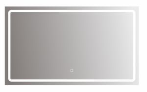 bhp Spiegel mit LED Beleuchtung rechteckig, 5mm, 90x70cm 220-240V, 3000/6500K