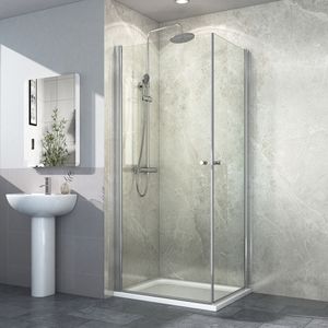EMKE Sprchový kút 80x90x185cm Rohový vstupný sprchový kút Sprchové dvojkrídlové dvere Sprchové dvere Krídlové dvere Sprchová zástena Nano povlak na oboch stranách