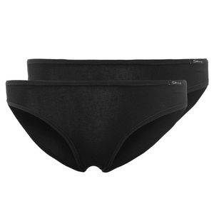 SKINY Damen Rio Slip, 2er Pack - Bikini Briefs, Cotton Stretch, Basic Schwarz S