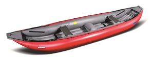 Gumotex Baraka 2+1 Personen Schlauchkanu aufblasbar Trekkingboot , Farbe:Rot