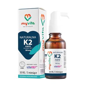 Vitamin K2 MK - 7 mit flüssigem Natto 20ml 400 Tropfen MYVITA