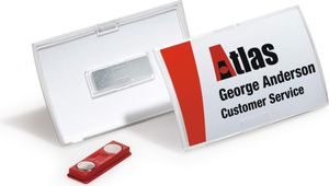 Durable Click Fold - Abzeichen - Polypropylen (PP) - Transparent - 75 mm - 40 mm - 10 Stück(e)