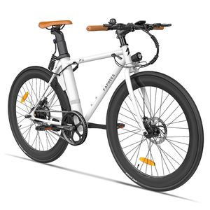 FAFREES F1 20 Zoll E-Bike Elektrofahrrad Elektrisches Fahrrad Electric Bike City E-Bikes Citybike E-Faltrad E-Trekkingrad mit LED Leucht Scheinwerfer 25km/h 250W 36V 8.7Ah - Weiß