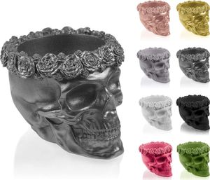 Concrette Skull Flowers, Stahl, Beton, 1 Stück(e), 120 mm, 150 mm, 110 mm