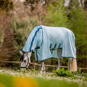 Horseware Ireland Fliegendecke Amigo Bug Buster Pferdedecke Azure Blue/ Navy & Electric Blue 145 (6'6)