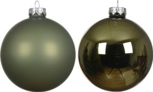 Weihnachtskugeln Glas 4cm 18 Stück - Rosmarin