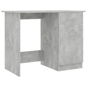 vidaXL Biurko betonowe szare 100x50x76 cm materiał drewnopochodny