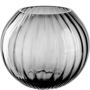Leonardo Poesia Kugelvase, runde Fischglas-Förmiges Teelicht aus Glas, graues Dekoglas, 17,5 x 20 x 20 cm, 1,29 kg, 3 l, 038941