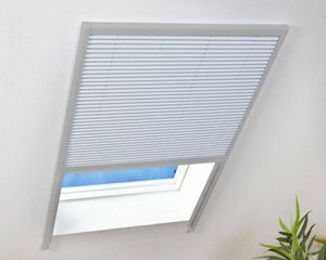 Hecht Sonnenschutz Dachfenster Plissee 110x160 cm in Braun