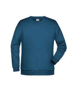 Klassisches Rundhals Sweatshirt für Herren petrol, Gr. 5XL