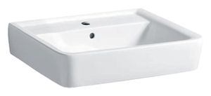 Geberit Waschtisch RENOVA PLAN mit Hahnloch, mit Überlauf 550 x 440 mm weiß