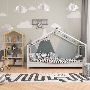 Vitalispa Domečková postel Design, 90x200 cm, Bílá