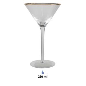 Clayre & Eef Weinglas 250 ml Goldfarbig Glas
