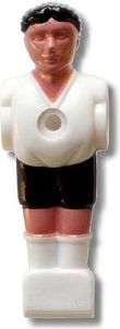 Kickerfiguren, Profi-Soccer Deluxe, für Kicker mit 16 mm Stangen, Farbe:weiß