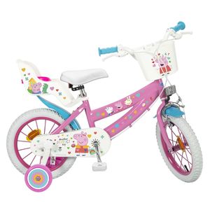 14 Zoll Kinder Mädchen Fahrrad Kinderfahrrad Kinderrad Mädchenfahrrad Mädchenrad Rad Bike Peppa Pig Pink 1495