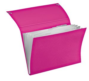 Veloflex Fächermappe Velocolor, DIN A4, 6 Fächer, pink