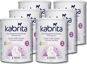 Kabrita | Ziegenmilch Folgemilch 6-12 Monate | Hochwertige Babynahrung - Baby Milch, nahrhaft* und sanft zum Babybauch | Inhalt: 6x800g Babynahrung-Milchpulver Kabrita | Ziegenmilch Folgemilch 6-12 Monate | Hochwertige Babynahrung - Baby Milch, nahrhaft* und sanft zum Babybauch | Inhalt: 6x800g Babynahrung-Milchpulver