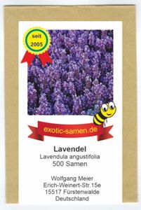 Lavendel - Bienenweide - Lavendula angustifolia - 500 Samen