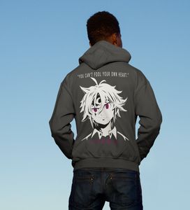 Herren Hoodie Kapuzenjacke Meliodas Seven Deadly Sins Demon Anime Streetwear