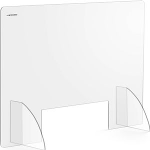 Uniprodo ochrana proti plivnutí - 95 x 65 cm - akrylové sklo - průchodka 45 x 15 cm