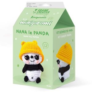 Graine Creative GC Amigurumi Häkelset Panda 10 cm