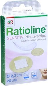 Ratioline sensitive sadrové pásiky okrúhle 20 ks