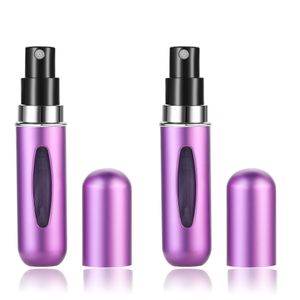 INF Mini-Parfümflaschen zum Nachfüllen, 2er-Pack Violett 5 ml