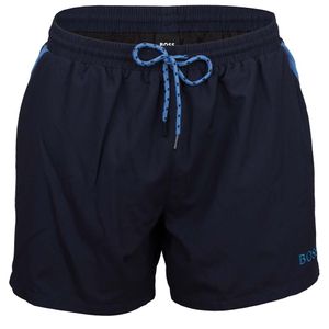 BOSS Pánske plavecké šortky Pearleye Logo Výšivka Vrecká Vnútorné Slip Modrá XL