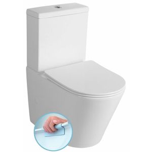 PACO Kombi-WC, spülrandlos,Abgang senkrecht/waagerecht, weiß