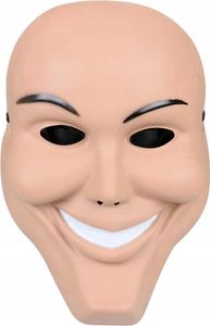 Korbi | Ganzkopfmaske - Purge Nacht - Weiß - Universalgröße - Ideal für Kostümparty und Halloween