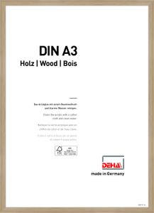 DEHA Holz Bilderrahmen Fontana, 29,7x42 cm (A3), Eiche