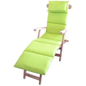 Polster-Auflage für Sonnenliege mit Kopfkissen Stuhlauflage Deckchair Liegestuhl