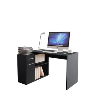 MIRJAN24 Eckschreibtisch Marco, Stilvoll L-Form Schreibtisch, Ecktisch vom Hersteller, Arbeitszimmer, Home Office (Farbe: Anthrazit)