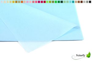 Seidenpapier 50x75cm, 10 Bogen, Farbauswahl:hellblau 311 / babyblau / zartblau