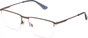 Police VPLG75 0F68 BRONZO SATINATO LUCIDO 57/18/145 Herren Brillen