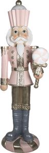 Clayre & Eef Figur Nussknacker 178 cm Rosa Polyresin