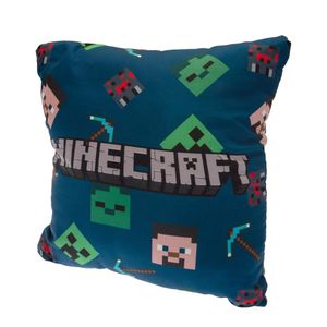 Minecraft - Postavička - Plyšový vankúš TA8625 (jedna veľkosť) (sivá/modrá/zelená)