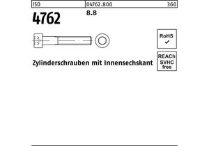Zylinderschraube ISO 4762 m.Innensechskant M 8 x 8 8.8