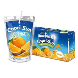 Capri Sun Orange 10 opakowań po 200 ml napoju z sokiem pomarańczowym 2000 ml