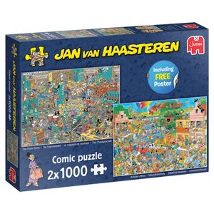 Jumbo 20049 Jan van Haasteren Musikgeschäft & Urlaubsvorfreude 2x1000