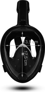 Schnorchelmaske Tauchmaske Vollgesichtsmaske Vollmaske 180° Sichtfeld Anti Fog 10934, Größe:S/M Schnorchelmaske Tauchmaske Vollgesichtsmaske Vollmaske 180° Sichtfeld Anti Fog 10934, Größe:S/M