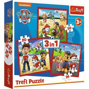 TREFL Puzzle Paw Patrol: Fröhliche Hunde 3in1 (20,36,50 Teile)