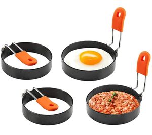 INF Krúžok na vajíčka / omeleta v 4-balení nerez/silikón