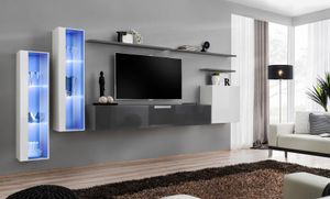 Wohnwand Designer Komplett Set Luxus Möbel Neu JVmoebel