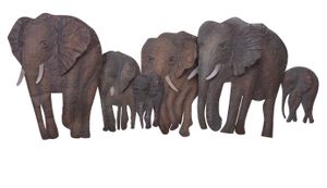 Wanddekoration "Elefantenfamilie"