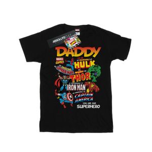 Marvel - "Our Dad Superhero" T-Shirt für Herren BI37726 (XL) (Schwarz)